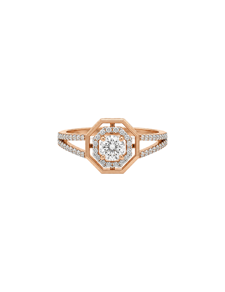 Novaine Halo Spark Ring - 18 Karat