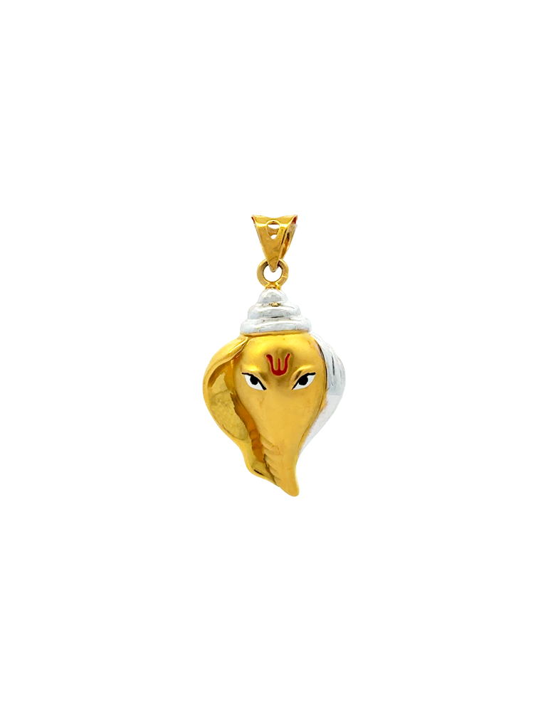 22 Karat Gold Ganesh Pendant