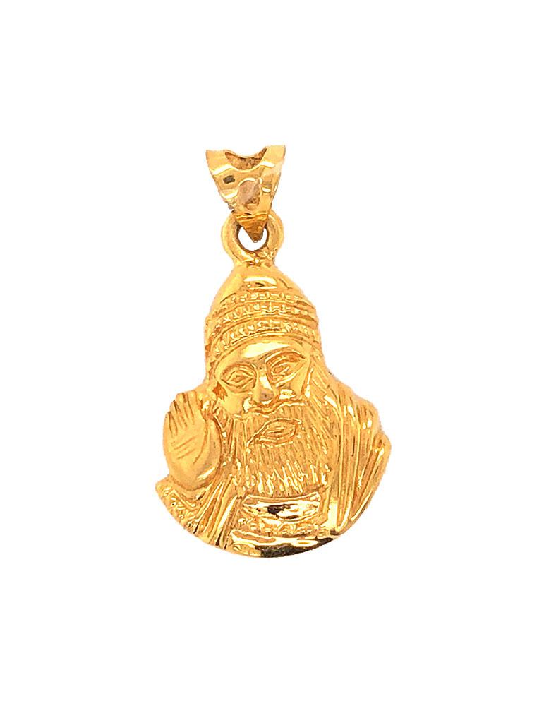 Gold Guru Nanak Pendant 22 karat