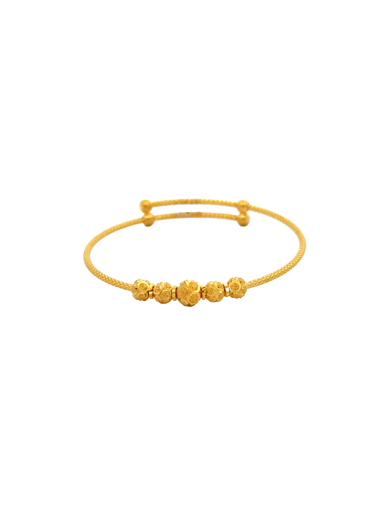 Gold Baby Bangle Bracelet - 22 Karat