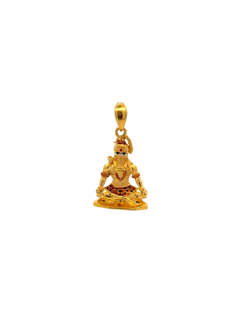 Shiva Gold Pendant-22Karat