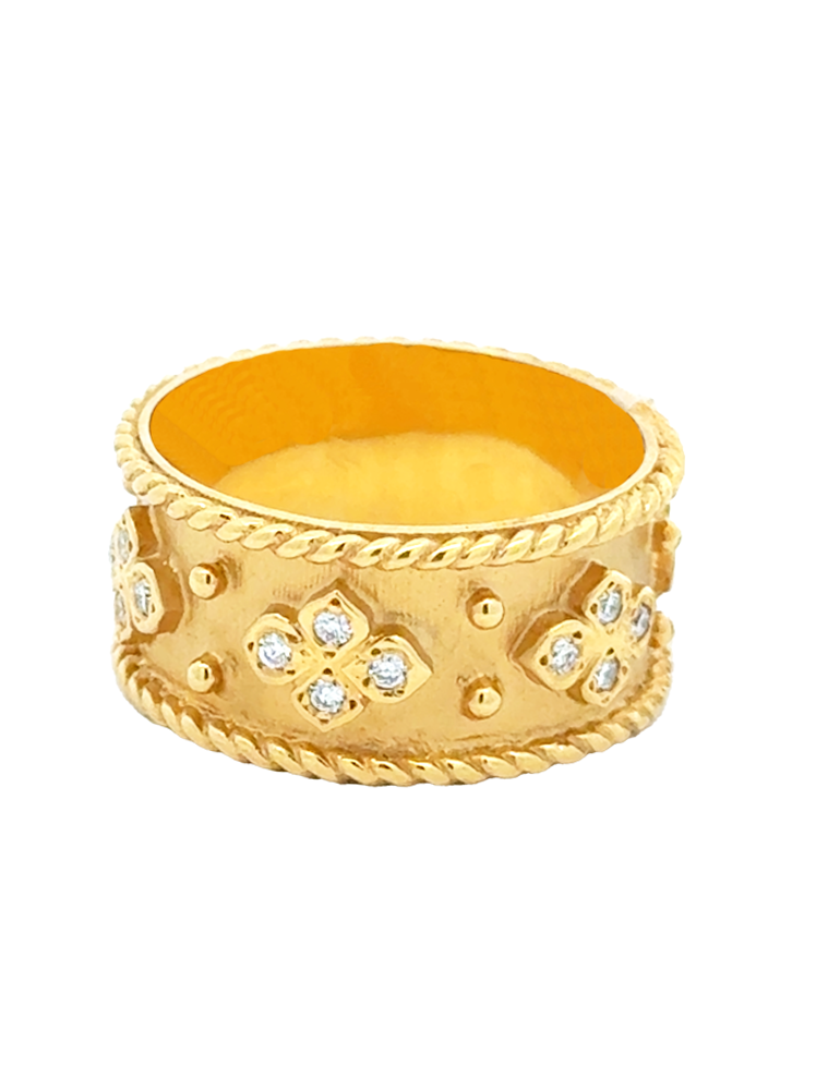 Diamond Gold Ring 14 Karat