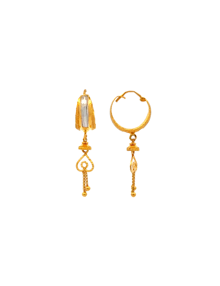 Gold Rhodium Bali - 22 Karat