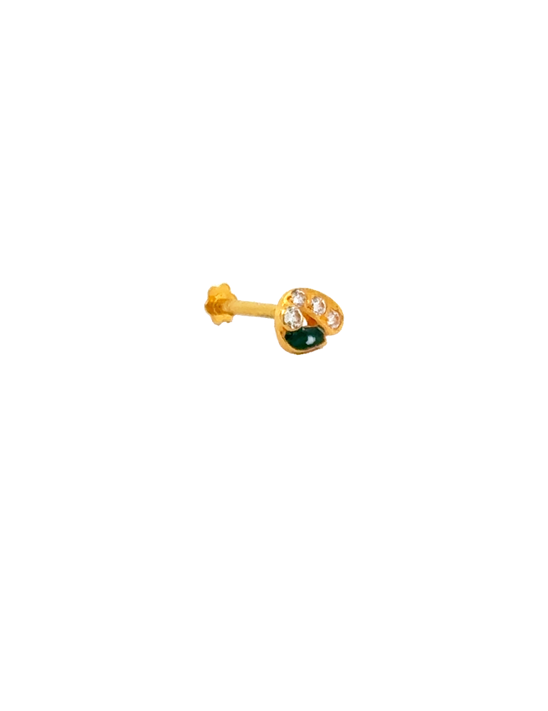 Gold Nose Pin - 22 Karat