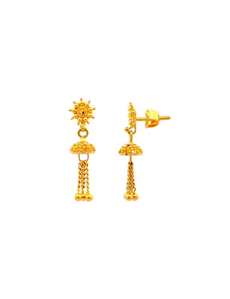 Gold Earrings 22 Karat