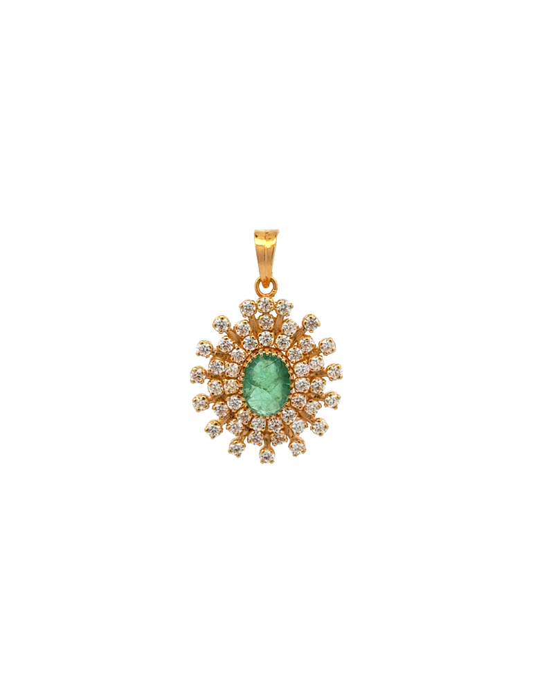 Elegant Gold Pendant Set
