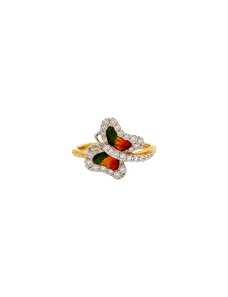 Aarunya Wings Gold Ring - 22 Karat