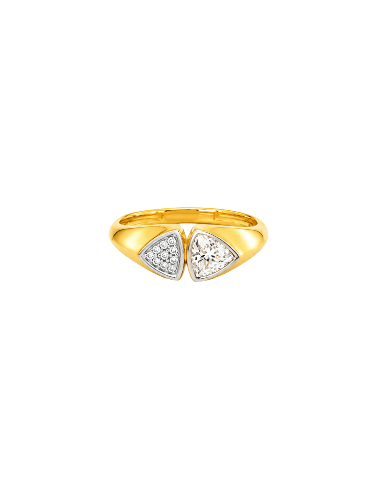 Triluxe Spark Gold Ring - 22 Karat