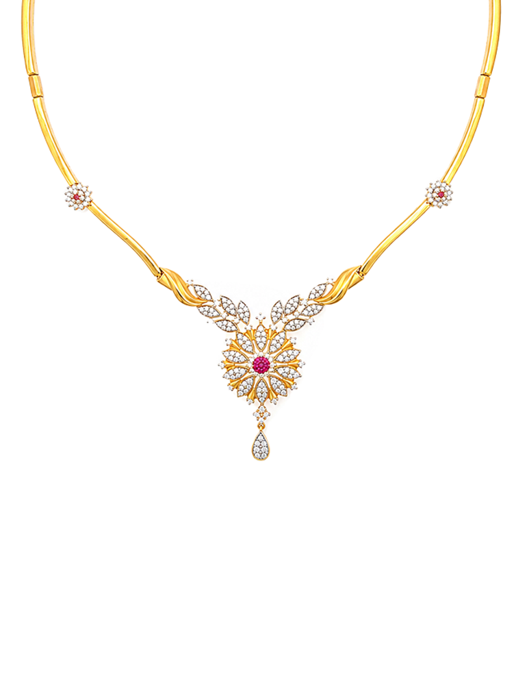 The Versailles Blossom Set with Earrings - 22 Karat