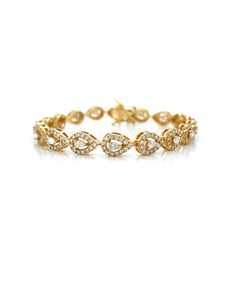 Diamond Gold Bracelet 18 Karat