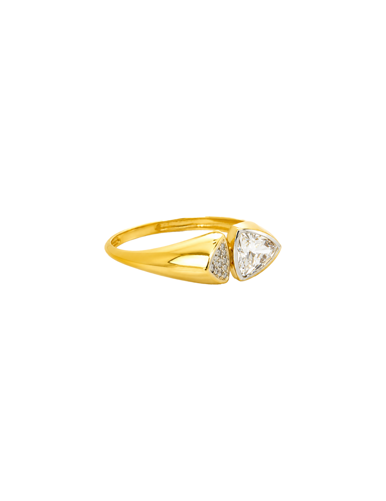 Triluxe Spark Gold Ring - 22 Karat