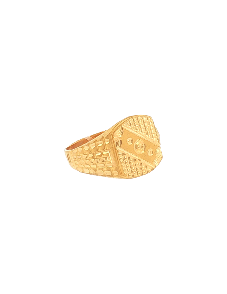 Shilpveer Gold Signet Ring - 22 Karat