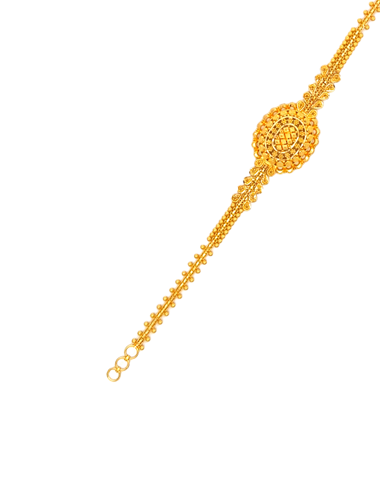 Crown Jewel Gold Bracelet - 22 Karat