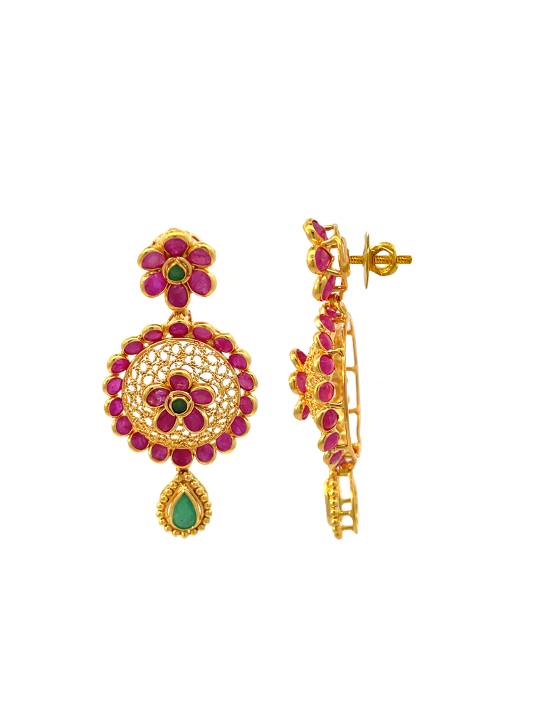 Gold Earrings 22 Karat