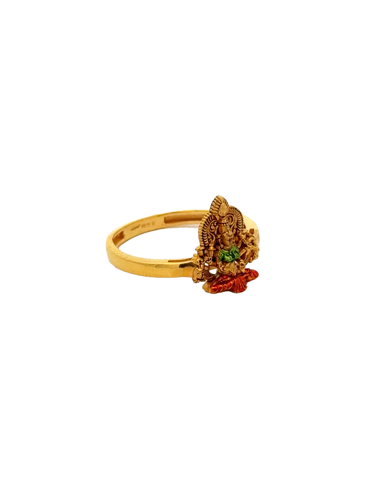 Padmashree Lakshmi Gold Ring - 22 Karat