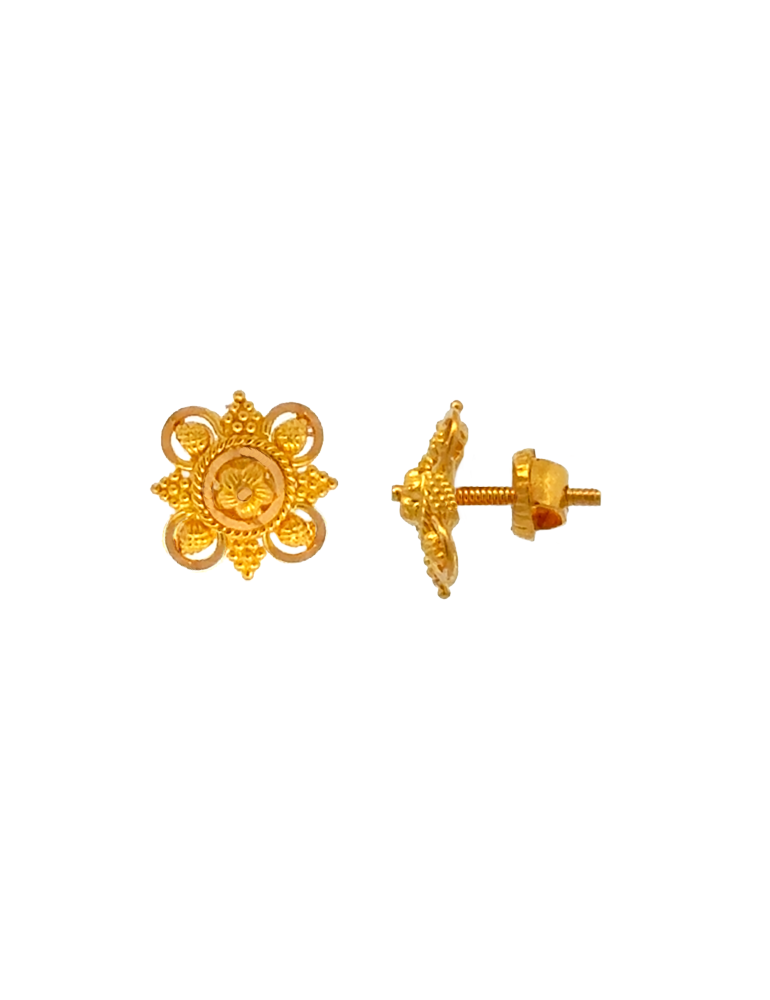 Gold Earrings 22 Karat