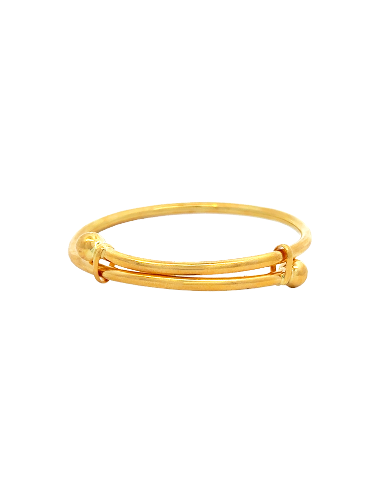 Gold Baby's Bangle Bracelet - 22 Karat