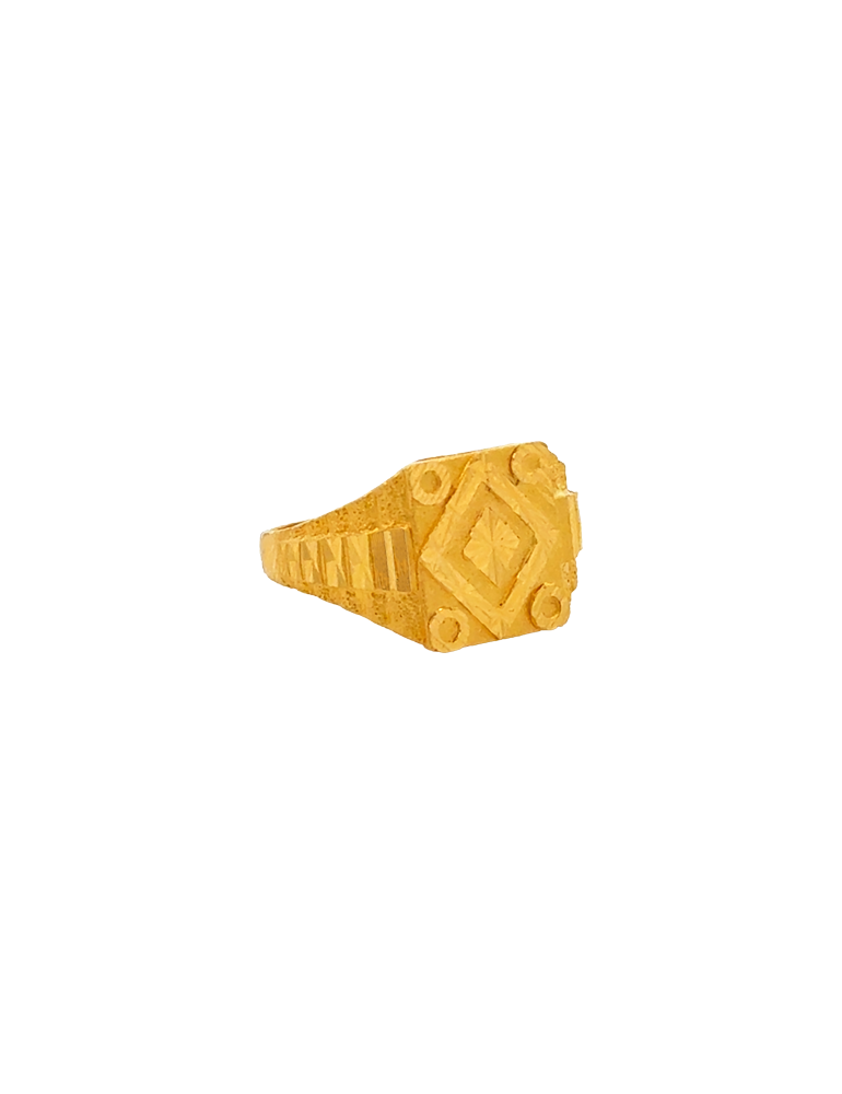 Gold Men's Ring 22 Karat