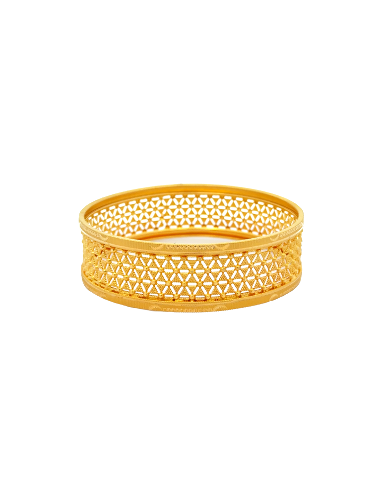 Gold Traditional Bangle Bracelet - 22 Karat