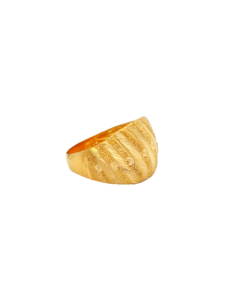 Veerang Gold Band Ring 22 Karat