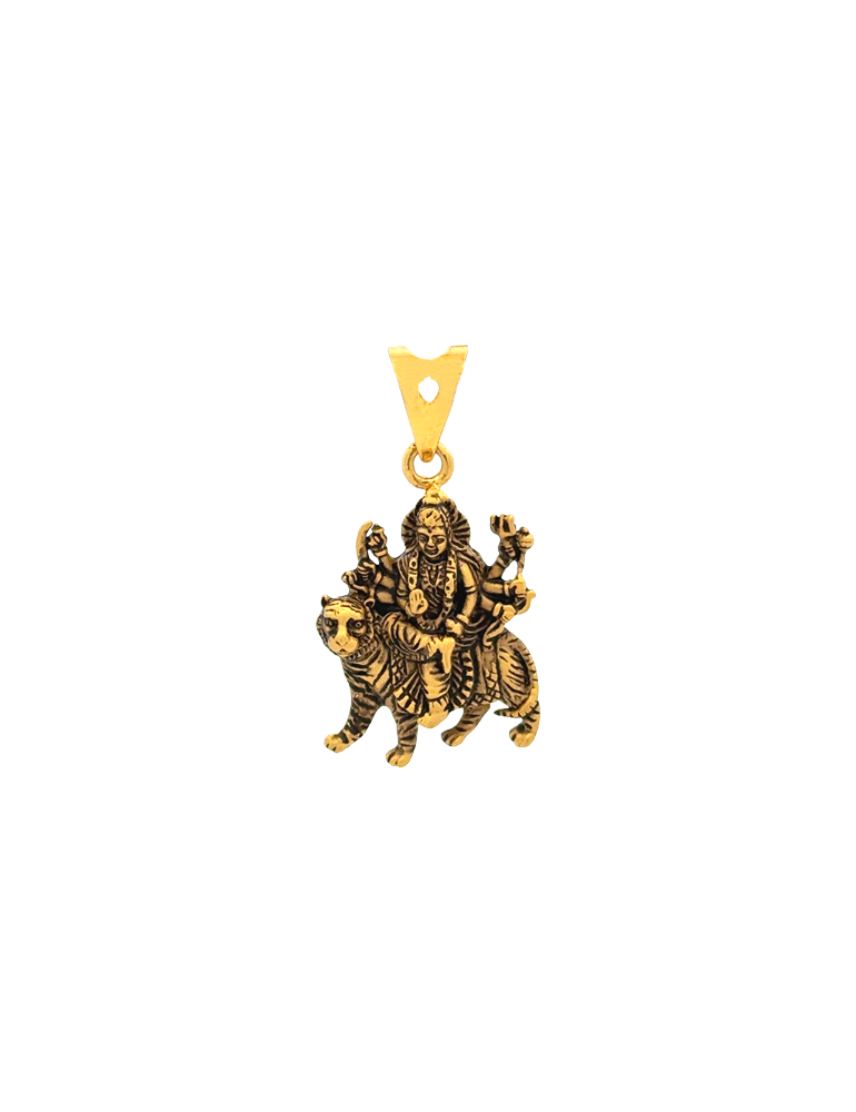 Gold Durga Maatha Pendant - 22 Karat
