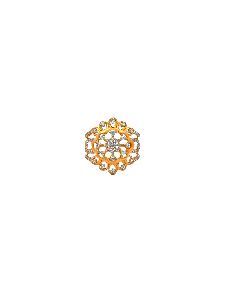 Gold Women's Ring - 22 Kt