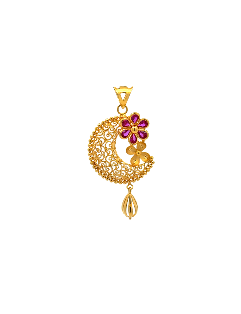 Gold Fancy Pendant - 22 Karat