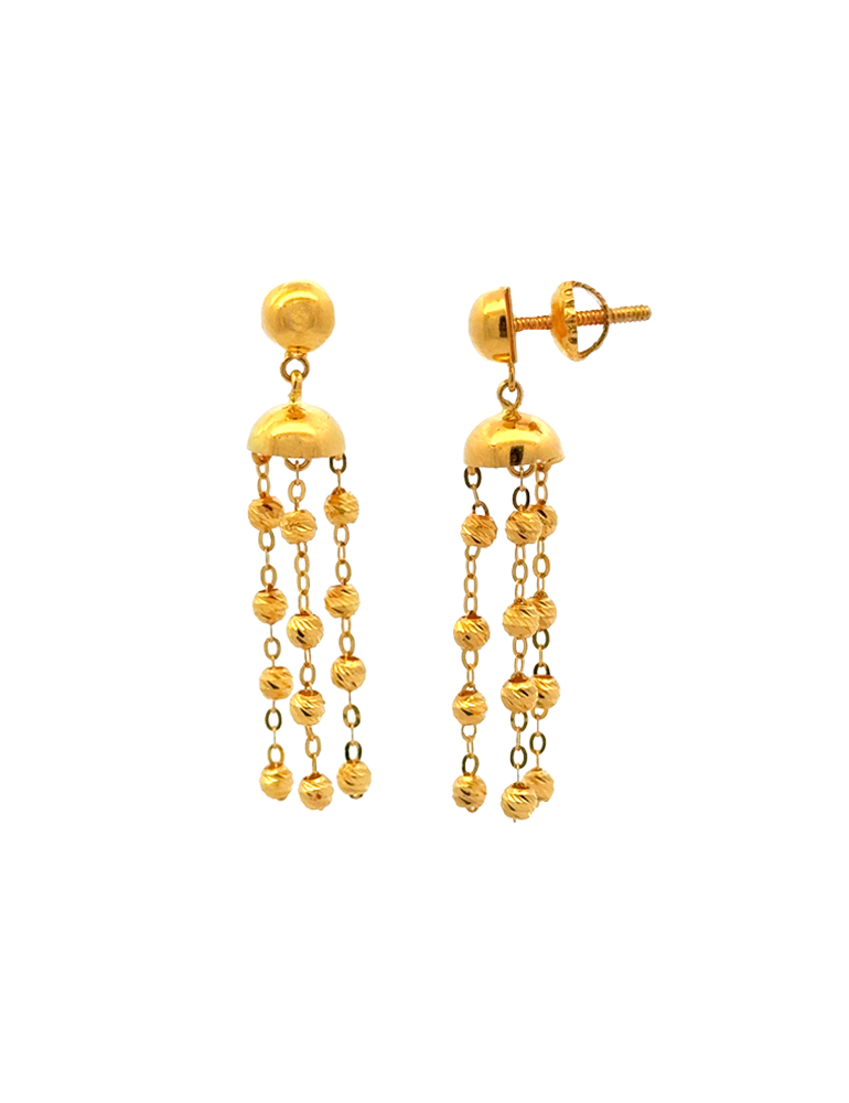 Gold Earrings 22 Karat