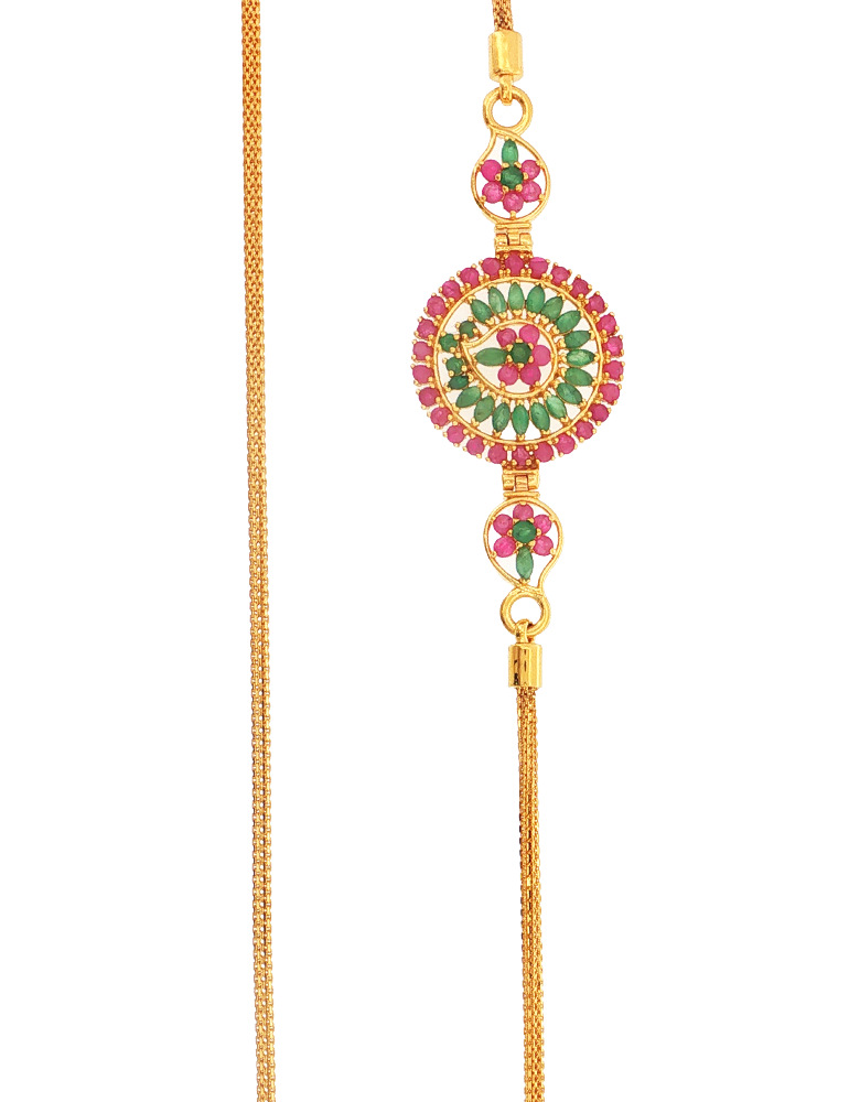 Rangvasant Gold Thali Mopu - 22 Kt