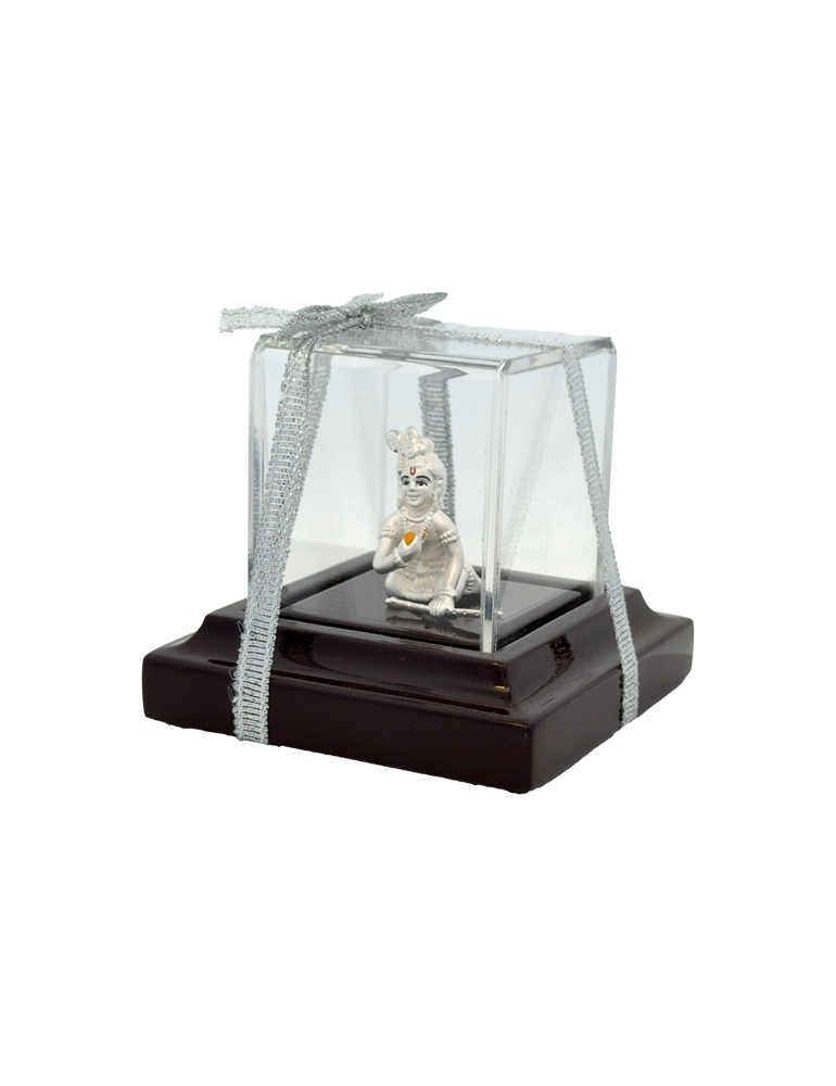 Laddu Krishna Idol (999 Fine Silver)