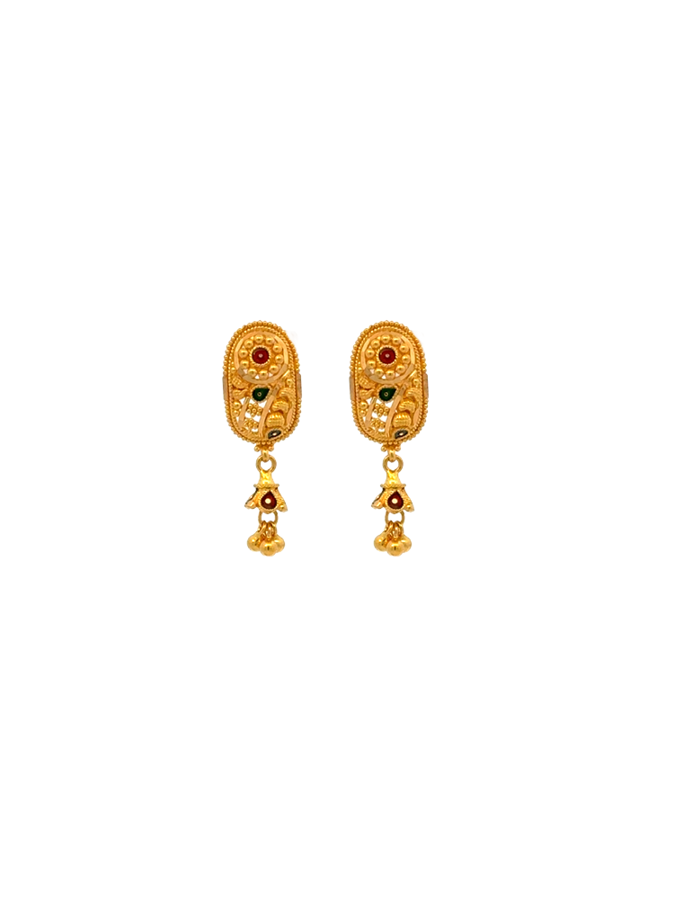 Gold Earrings 22 Karat
