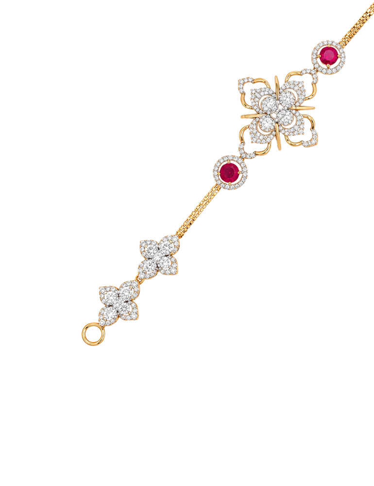 Scarlet Gardenia Pendant - 18 Karat