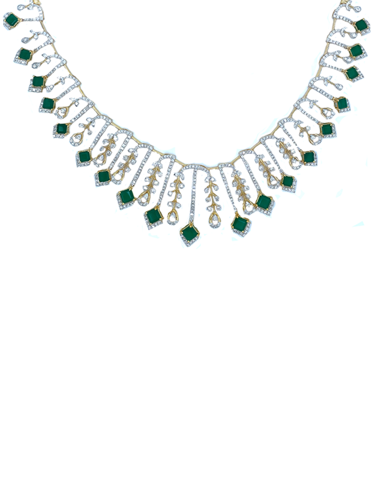 Diamond Set with Earrings 18 Kt