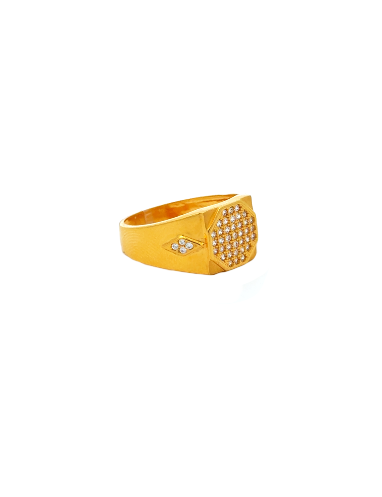 Gold Men's Ring 22 Karat
