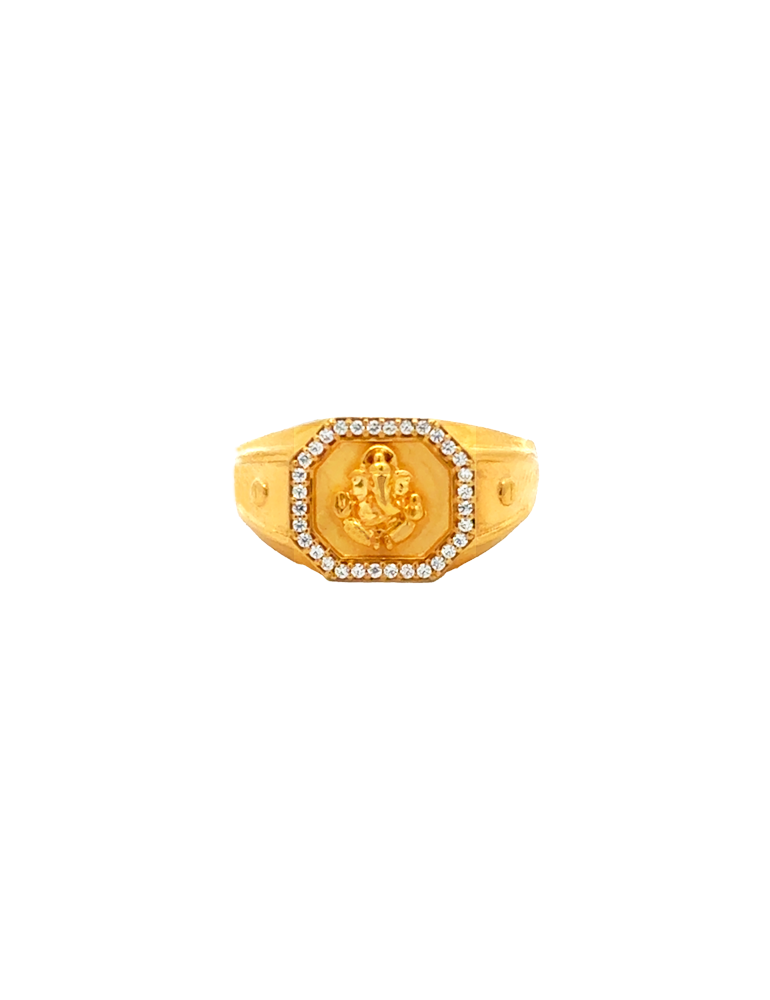 Gold Men's Ring 22 Karat