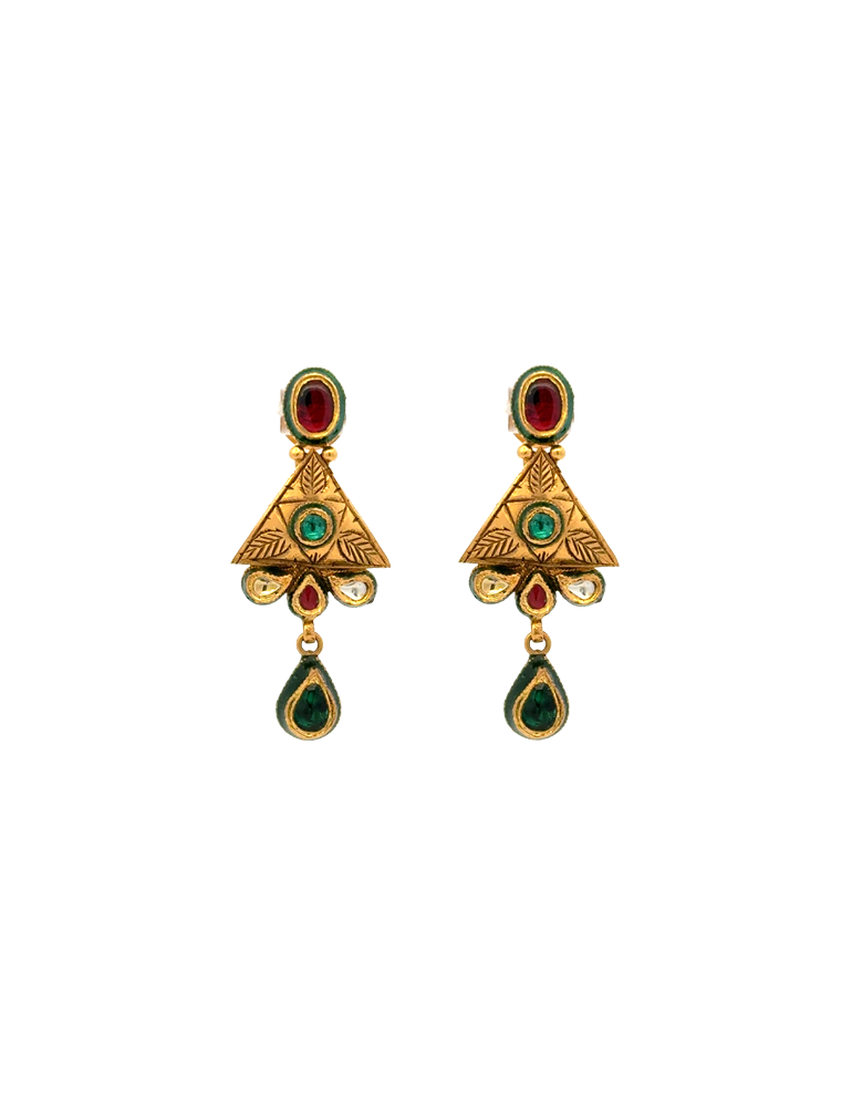 Gold Earrings 22 Karat