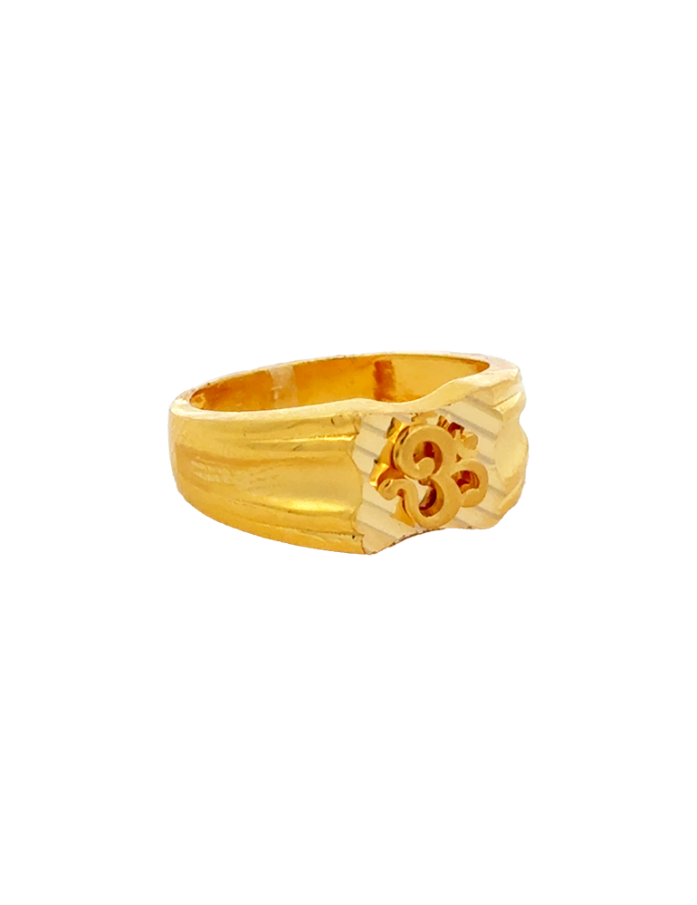 OM Gold Men's Ring 22 Karat