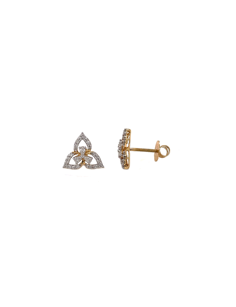 Diamond Gold Earring In 18 Karat
