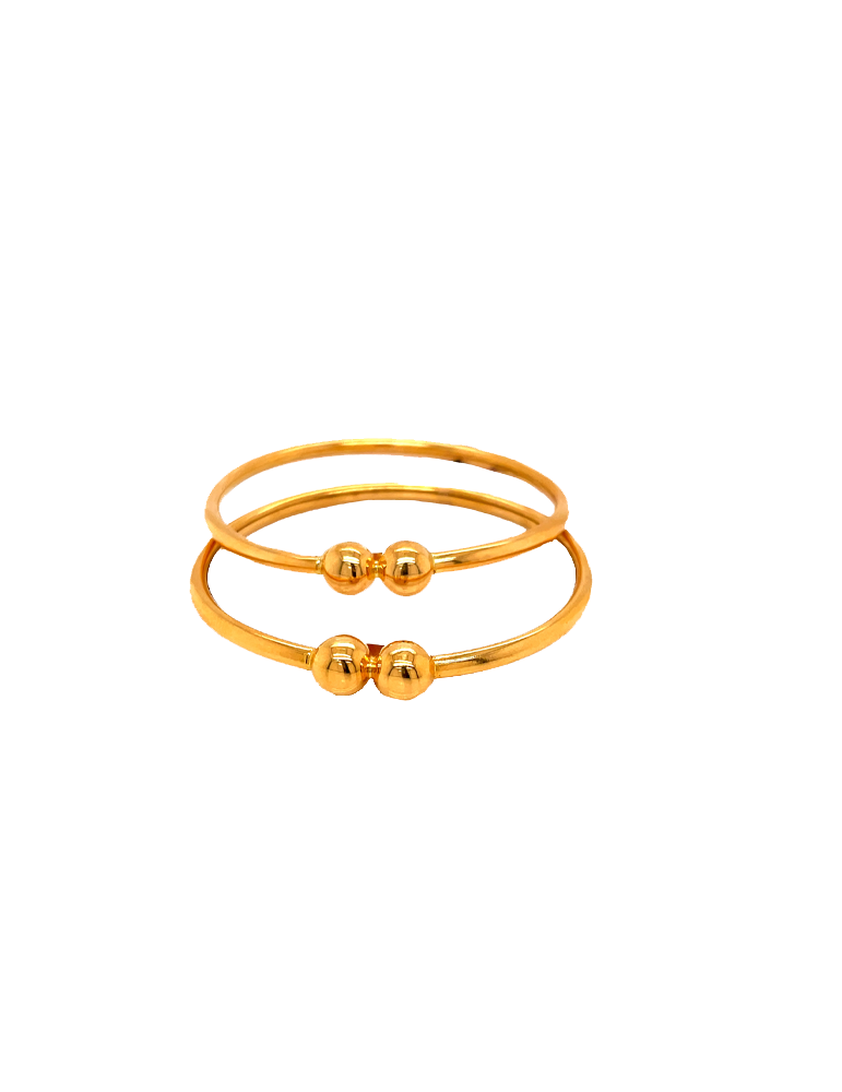 Gold Plain Bangles 22 Karat