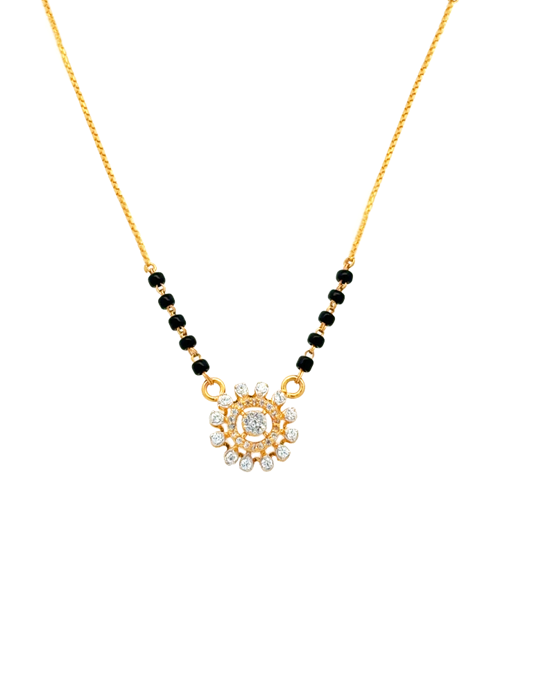 Starlight Bloom Mangalsutra - 22 Karat