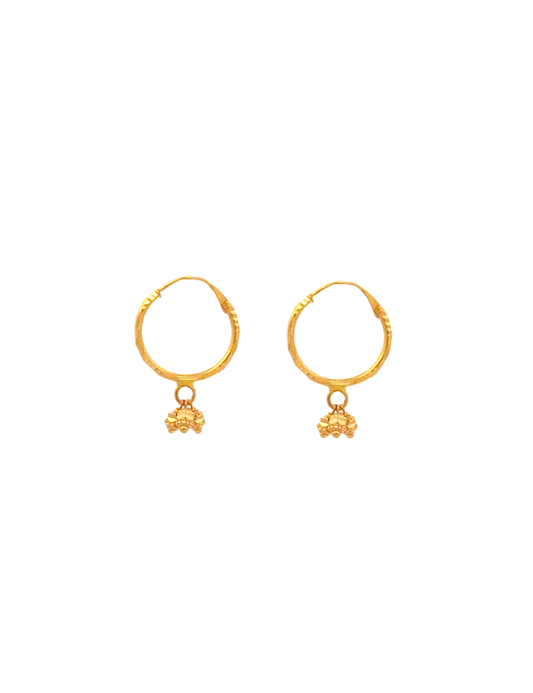 22 Karat Gold Hoop
