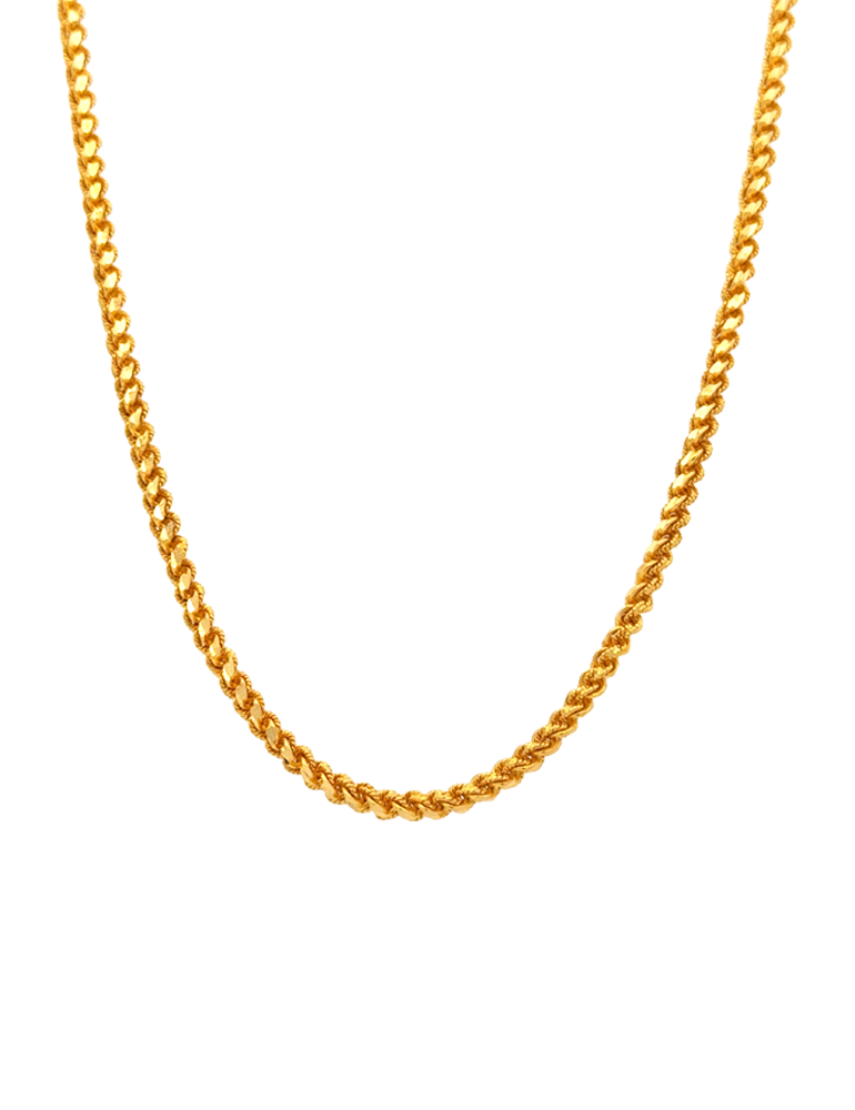 Gold Helix Rope Chains 22 Kt