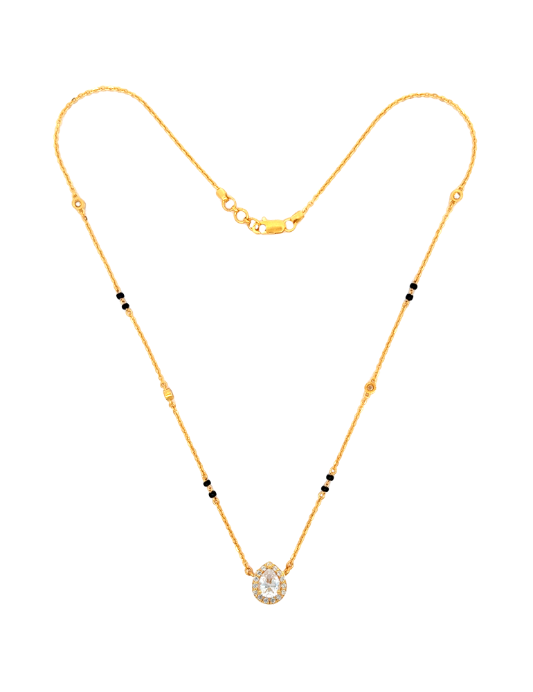 Timeless Teardrop Mangalsutra - 22 Karat