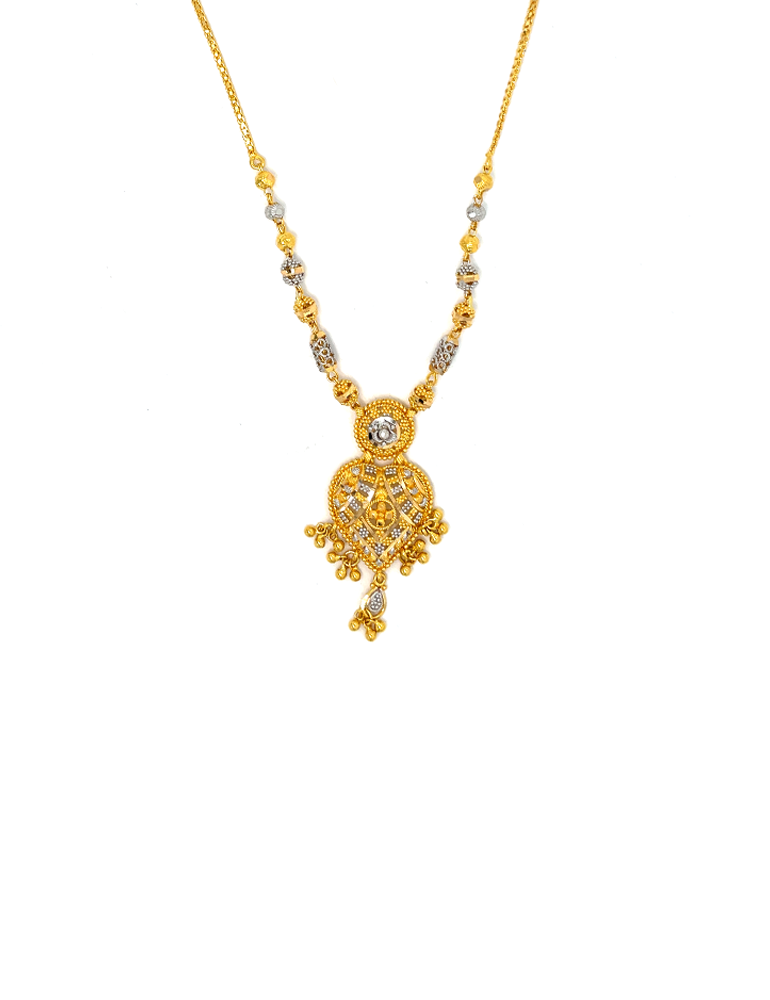 Gold Necklace Set with Earrings 22 Karat
