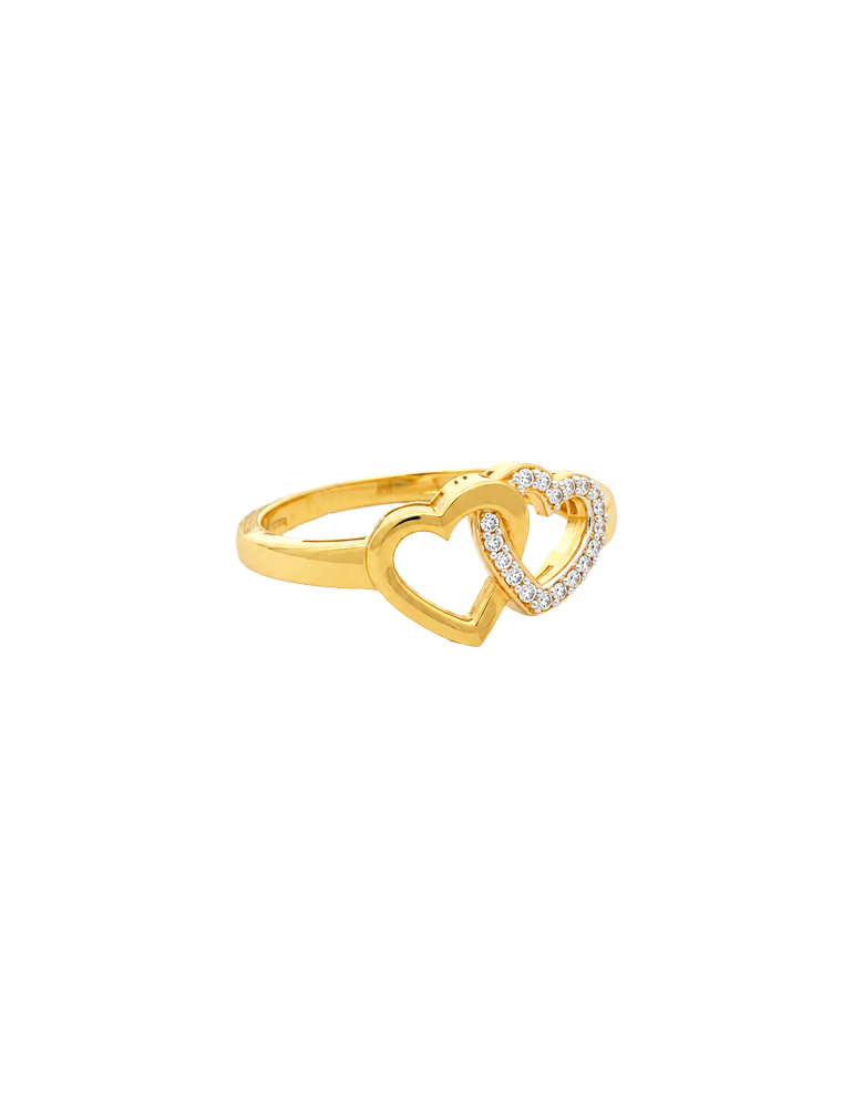 Loving Embrace Gold Ring - 22 Karat