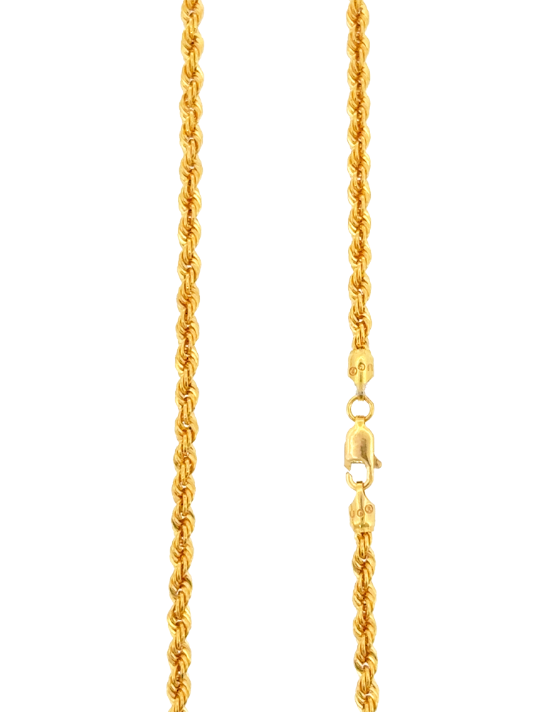 Gold Rope Chains 22 Kt