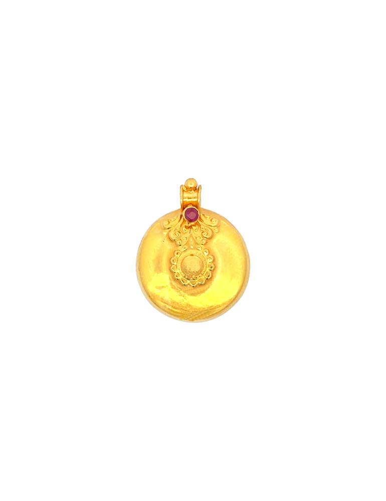 Gold Thali Pendant - 22 Kt