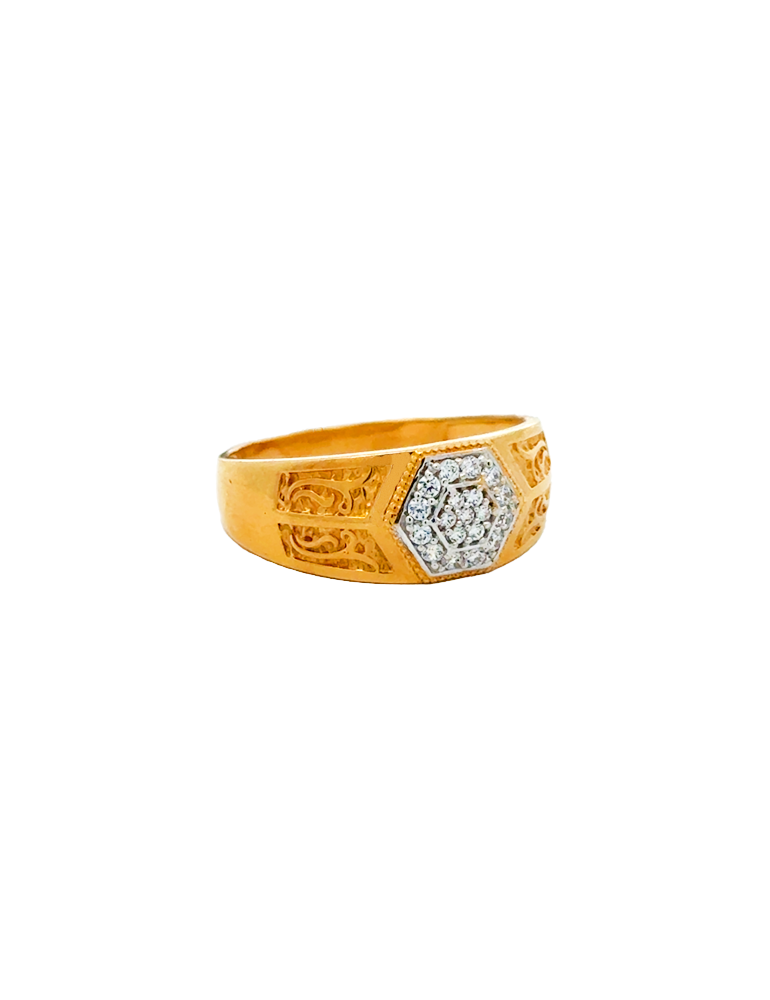 Gold Men's Ring 22 Karat