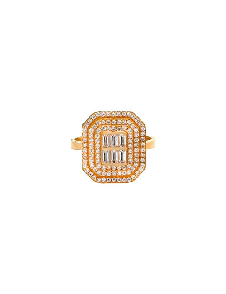Modern Gold Ring 22 Karat