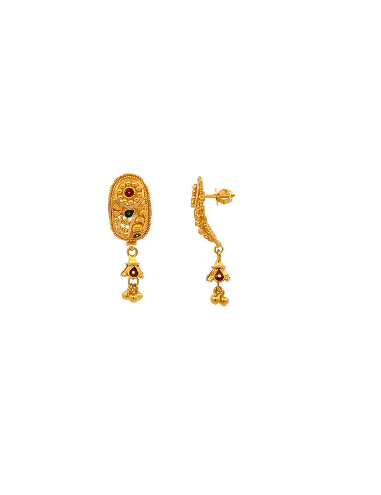 Gold Earrings 22 Karat